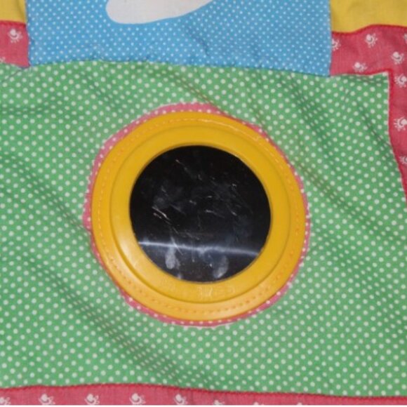 Vintage Playskool Fold N Go Play Mat Quilt Activity Blanket 29X29 - Picture 4 of 5